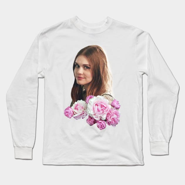 Smiling Lydia Long Sleeve T-Shirt by strawberryplanet